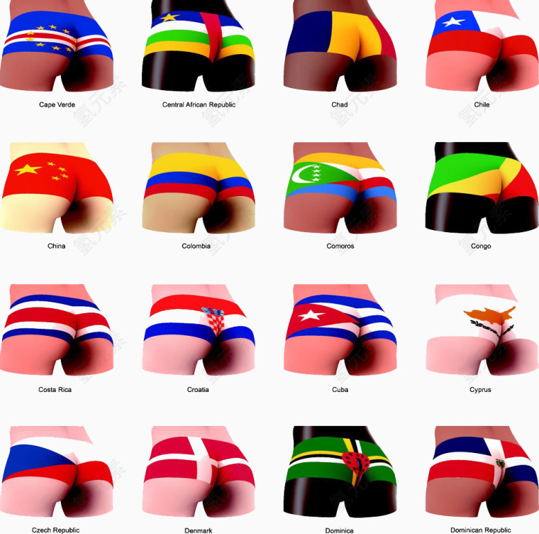 国旗内裤图标