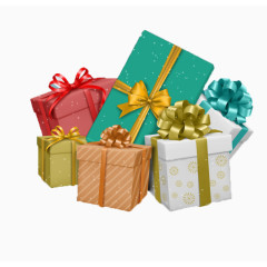 缤纷节日礼包矢量素材
