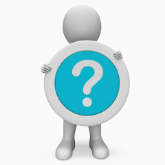 拿盾牌的白色3D小人