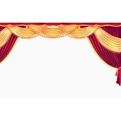 舞台背景装饰红色