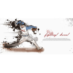 发球的垒球运动员