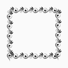 黑色古典边框素材