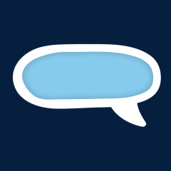 彩色语言气泡矢量图