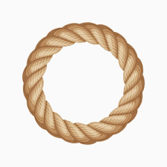 粗麻绳绳子圆环卡通装饰