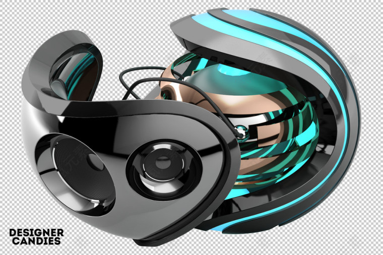 未来感C4D科技圆球