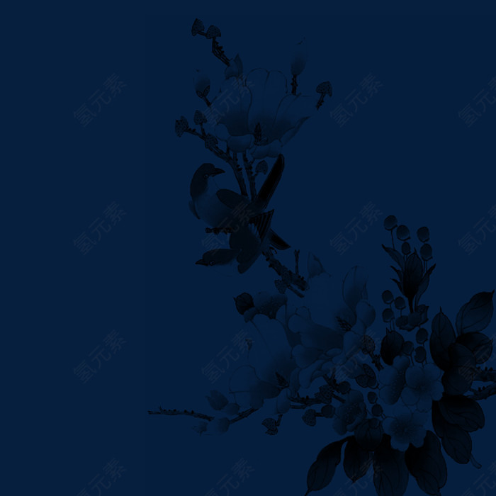 水墨画免抠PNG透明素材