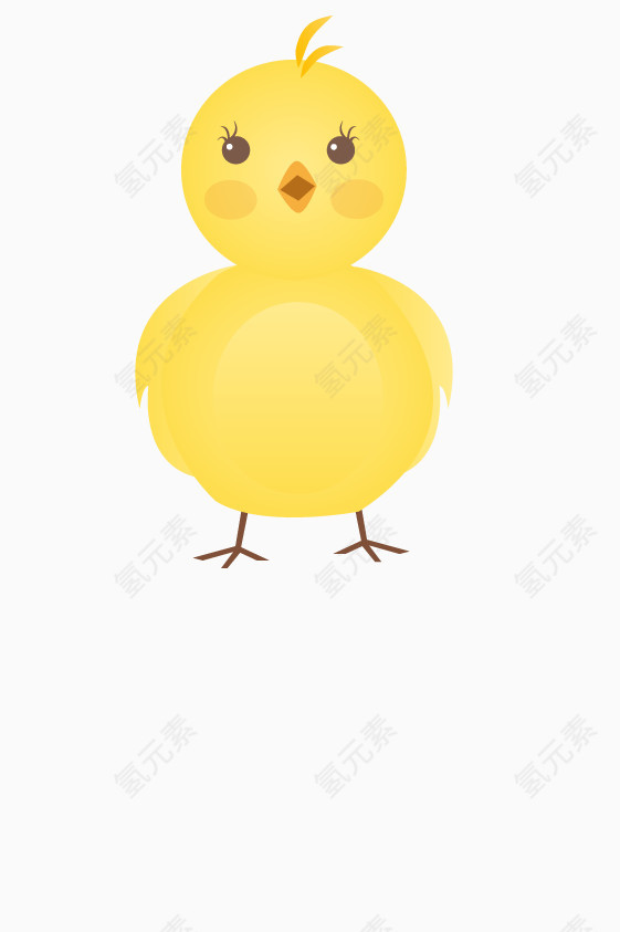 可爱鸡仔