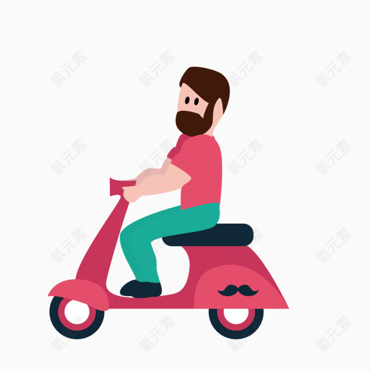 人物骑车