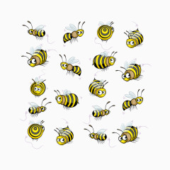 矢量蜜蜂素材