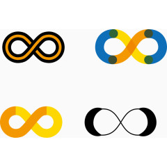 彩色装饰矢量数字