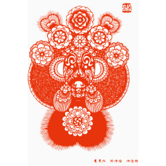京剧脸谱形象剪纸