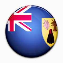 国旗的土耳其人和凯科斯群岛岛屿world-flag-icons