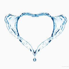 爱心翅膀水花