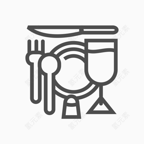 卡通旅游元素图标