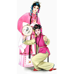 中国风唱戏戏子