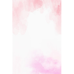 手绘清新粉色背景插画