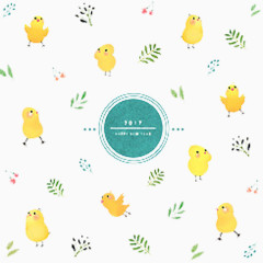 2017小鸡背景图片素材