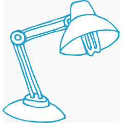 台灯简易画卡通手绘装饰元素