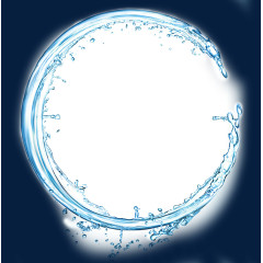 圆圈水花图案