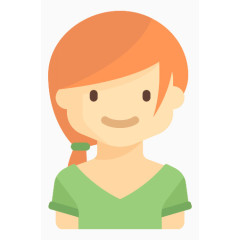 马尾辫的小女孩