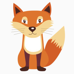 卡通手绘狐狸素材