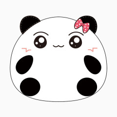 卡通手绘熊猫