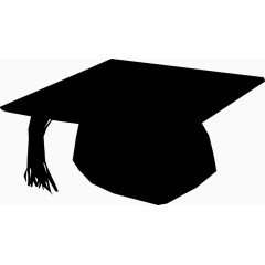 学士帽剪影素材