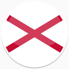 北部爱尔兰平圆世界国旗图标集