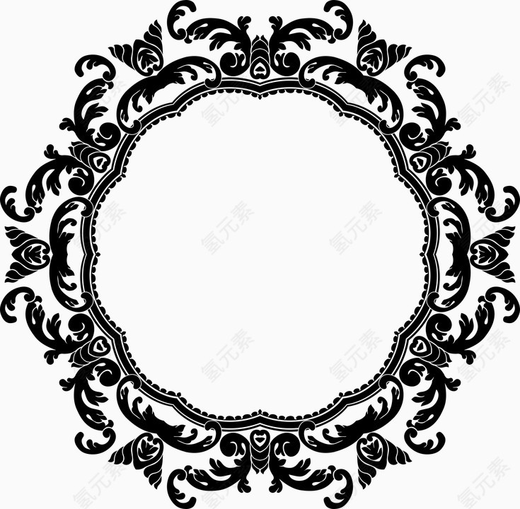 简约 黑白 边框