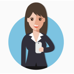 卡通商务人物图标