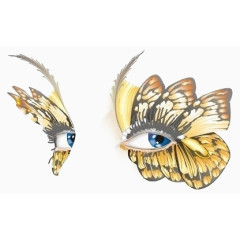 漂亮的蝴蝶形面具效果元素