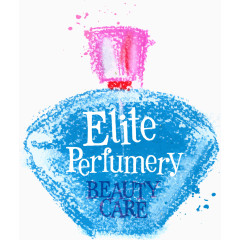 卡通手绘水彩指甲油瓶子