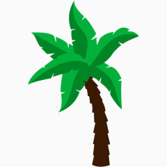卡通椰子树