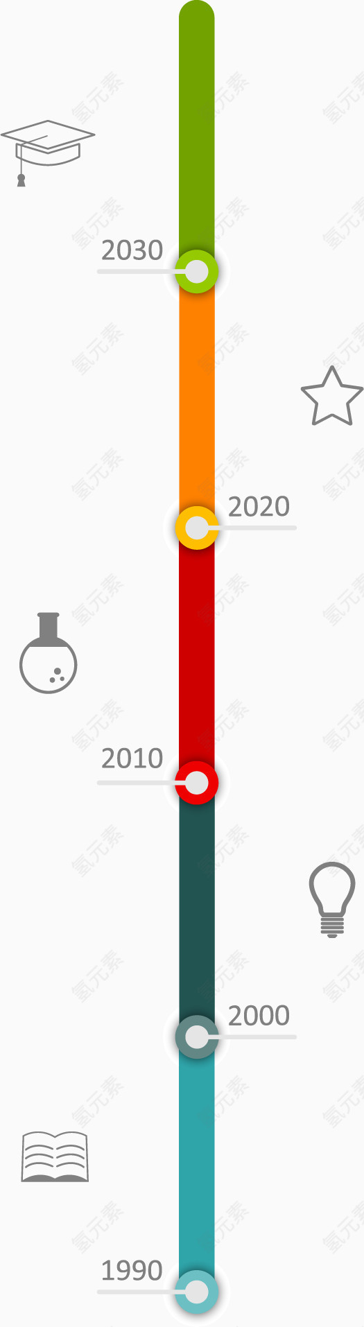 适量PPT元素信息标签素材