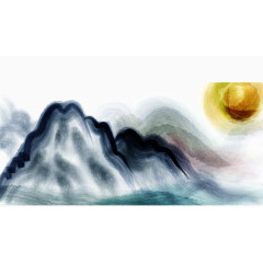 水墨山水画