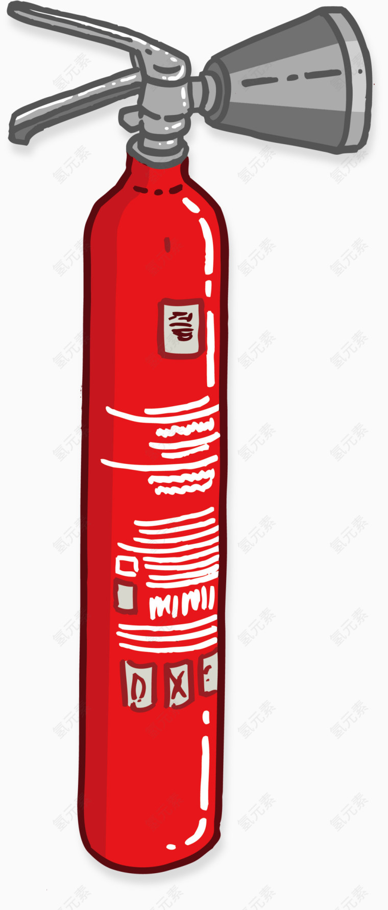 灭火器矢量