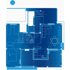 芯片蓝色十设计图矢量
