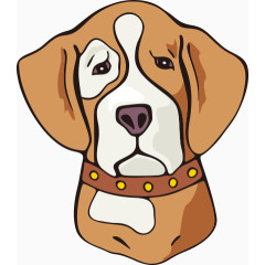 卡通小狗宠物狗头