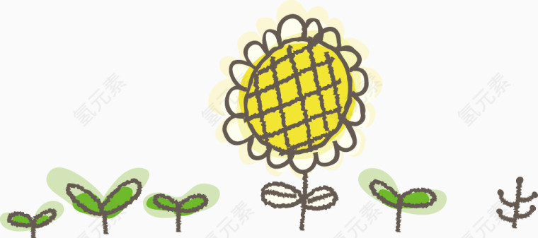 可爱卡通太阳花