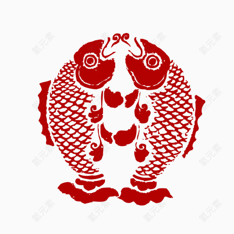 年年有鱼剪纸