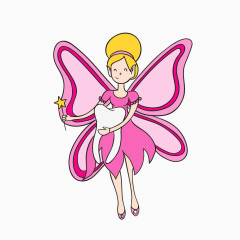 卡通牙仙子