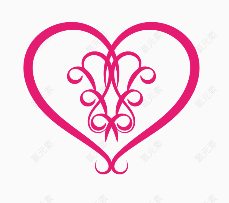 粉色爱心