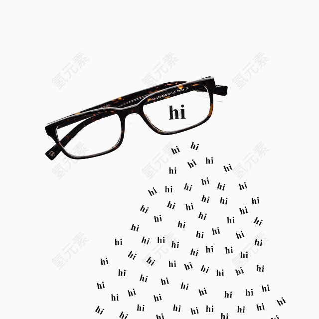 英文与眼镜
