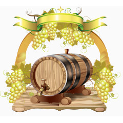 葡萄酒桶葡萄园