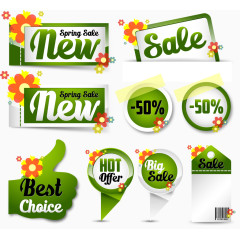 矢量促销标签