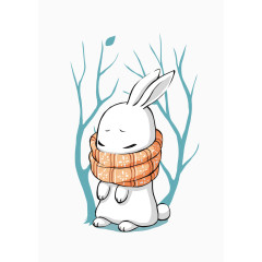 寒冷的兔子