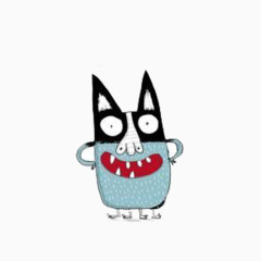 小清新简约可爱小狼