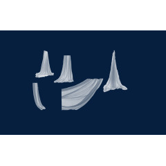 白色窗帘飘帘纱布装饰背景