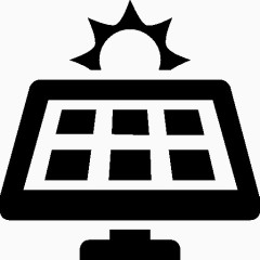 太阳能电池板行业图标