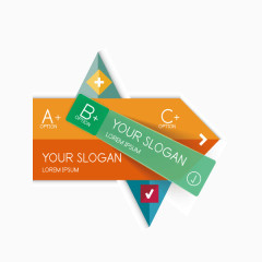 商务元素 字母分类信息 信息图